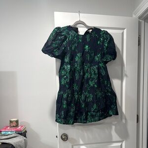 Flying Tomato Black and Green Casual Dress